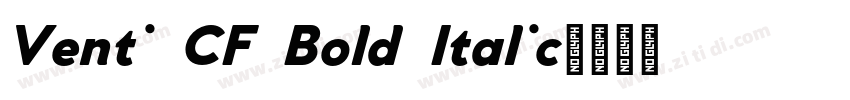 Venti CF Bold Italic字体转换